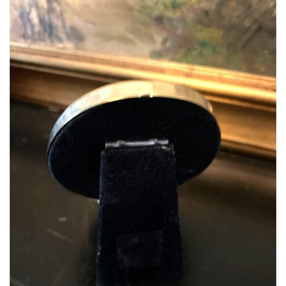 Solid Brass Oval Photo Frame Hand Polished Lacquer Coated 3.5" X 5" Allegro - Picture 7 of 7